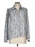 Rose + Olive 100% Polyester Floral Gray Long Sleeve Blouse Size L - photo 1