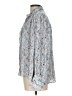 Rose + Olive 100% Polyester Floral Gray Long Sleeve Blouse Size L - photo 5