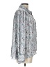 Rose + Olive 100% Polyester Floral Gray Long Sleeve Blouse Size L - photo 4