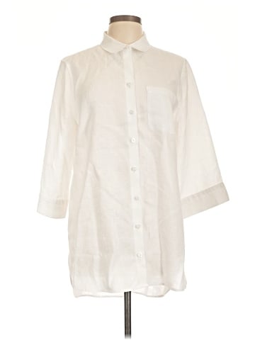 Chico's 3/4 Sleeve Button-Down Shirt (view 1)