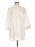 Chico's 100% Linen Ivory 3/4 Sleeve Button-Down Shirt Size L - photo 1