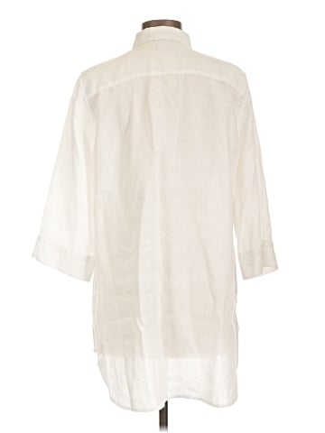 Chico's 3/4 Sleeve Button-Down Shirt (view 2)