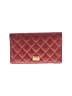 Chanel 100% Leather Burgundy Leather Quilted Wallet One size - photo 1