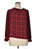 J.Crew Factory Store 100% Polyester Red Long Sleeve Blouse Size XL - photo 1
