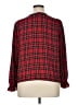 J.Crew Factory Store 100% Polyester Red Long Sleeve Blouse Size XL - photo 2