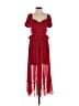 Self-Portrait 100% Polyester Red Cocktail Dress Size 0 - photo 1