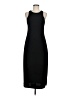 MNG Solid Black Casual Dress Size 8 - photo 1