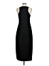MNG Solid Black Casual Dress Size 8 - photo 2