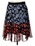 Ann Taylor 100% Polyester Print Blue Casual Skirt Size 10 (petite) - photo 1