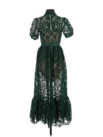 Self-Portrait Guipuire Lace Midi Dress (view 2)