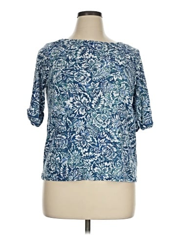 Gloria Vanderbilt 3/4 Sleeve T-Shirt (view 1)