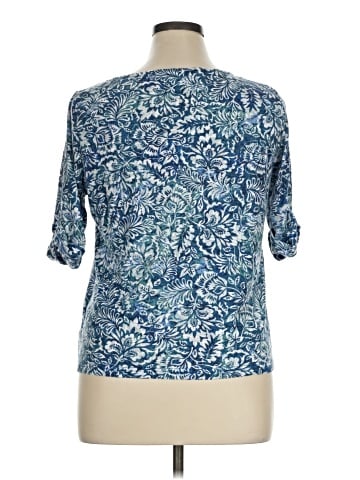 Gloria Vanderbilt 3/4 Sleeve T-Shirt (view 2)