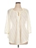 St. John's Bay 100% Polyester Ivory 3/4 Sleeve Blouse Size 1X - photo 1