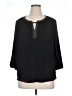 Black Rainn 100% Polyester Black 3/4 Sleeve Blouse Size XL - photo 1