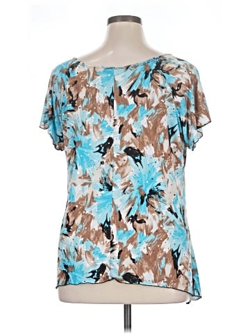 Brittany Black Short Sleeve Blouse (view 2)