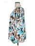Brittany Black Teal Short Sleeve Blouse Size XL (estimated) - photo 5