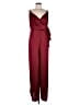 Venus Solid Burgundy Jumpsuit Size 1X - photo 1