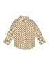 Hadas #miniloves Hearts Gold Long Sleeve Button-Down Shirt Size 4 - photo 1