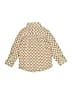 Hadas #miniloves Hearts Gold Long Sleeve Button-Down Shirt Size 4 - photo 2