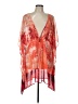 Bleu Rod Beattie 100% Polyester Orange Kimono Size L - photo 1