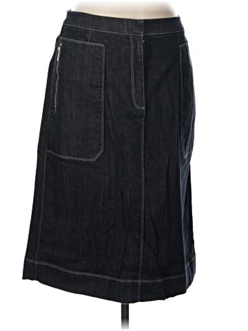 Lafayette 148 New York Denim Skirt (view 1)