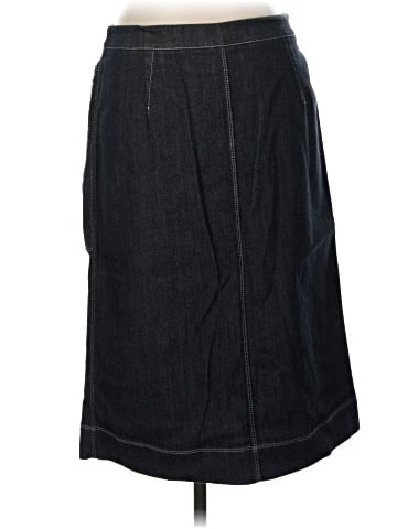 Lafayette 148 New York Denim Skirt (view 2)