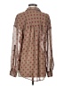 Free People 100% Polyester Hearts Brown Long Sleeve Blouse Size S - photo 2