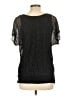 Express Black Short Sleeve Blouse Size L - photo 2
