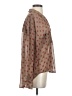 Free People 100% Polyester Hearts Brown Long Sleeve Blouse Size S - photo 4
