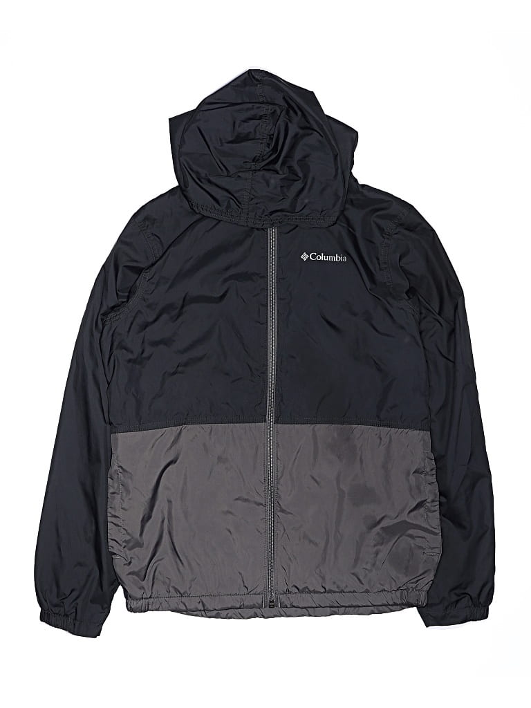 Pre-owned Columbia Kids' Windbreaker Jacket In Black