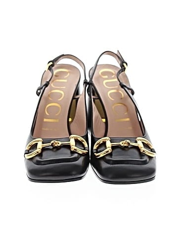 Gucci Leather Horsebit Slingback Pumps (view 2)
