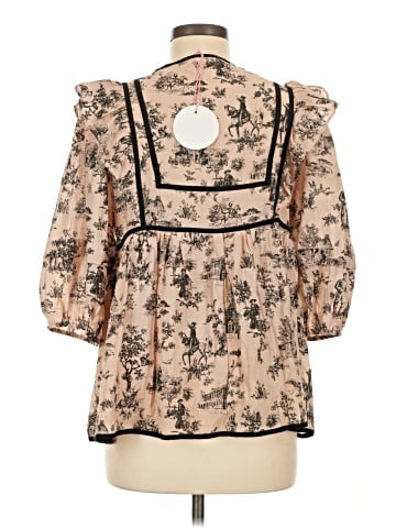 Umgee 3/4 Sleeve Blouse (view 2)