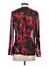 Apt. 9 100% Polyester Floral Red Long Sleeve Blouse Size S (petite) - photo 2