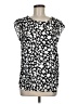 Banana Republic 100% Polyester Black Short Sleeve Blouse Size M - photo 1