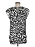 Banana Republic 100% Polyester Black Short Sleeve Blouse Size M - photo 2