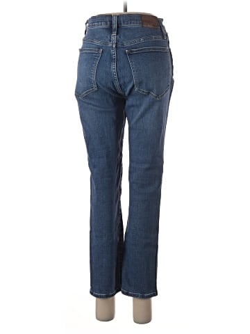 Madewell High-Rise Slim Straight Jeans in Glynn Wash (view 2)