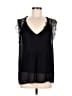 Lovestitch 100% Polyester Black Sleeveless Blouse Size M - photo 1