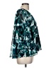 Jennifer Lopez 100% Polyester Teal 3/4 Sleeve Blouse Size M - photo 4
