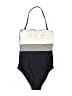 Calvin Klein Floral Blue One Piece Swimsuit Size 4 - photo 2
