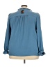 Torrid 100% Polyester Blue 3/4 Sleeve Blouse Size 2X Plus (2) - photo 2