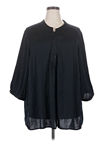 Woman Within 3/4 Sleeve Blouse (view 1)