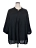 Woman Within 100% Polyester Black 3/4 Sleeve Blouse Size 30 (3X) - photo 1