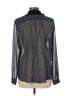 Ann Taylor LOFT Polka Dots Black Long Sleeve Blouse Size L - photo 2