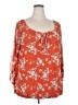 Roz & Ali Orange 3/4 Sleeve Blouse Size 3X - photo 1