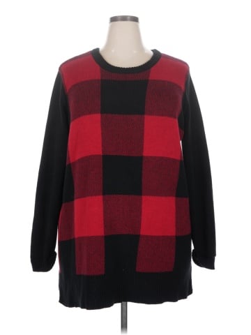 Woman Within Pullover Sweater (view 1)