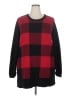 Woman Within Checkered-gingham Red Pullover Sweater Size 22 (1X) - photo 1