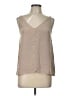 Tibi 100% Silk Tan Sleeveless Silk Top Size 12 - photo 1