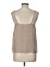 Tibi 100% Silk Tan Sleeveless Silk Top Size 12 - photo 2