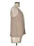 Tibi 100% Silk Tan Sleeveless Silk Top Size 12 - photo 4