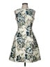 Vince Camuto Floral Blue Cocktail Dress Size 8 - photo 1